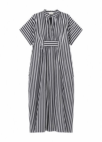 INK + ALLOY - Margot Stripe Kaftan Black + White
