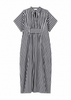 INK + ALLOY - Margot Stripe Kaftan Black + White