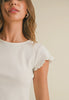 Mini Waffle Short Sleeve Top