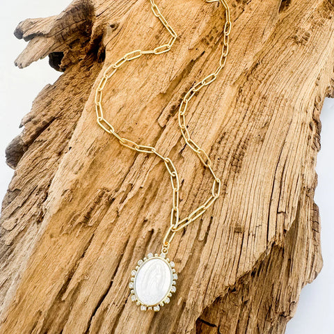 Large Shell Studded Mary