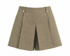Houndstooth Pleated Shorts