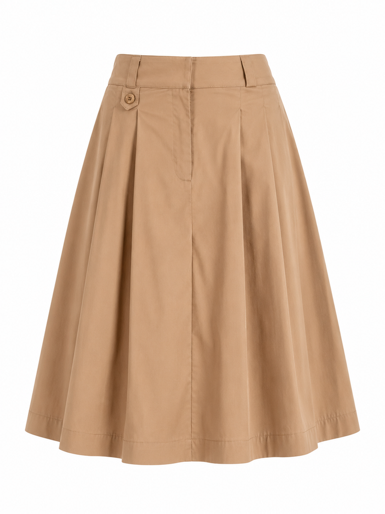 A-Line Midi Skirt