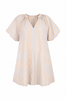 V-Neck Puff Sleeve Dress
