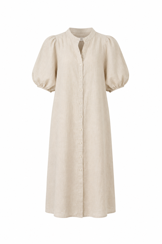 Bubble Linen Dress