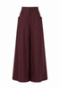 Vincent Linen Pants - Deep Merlot