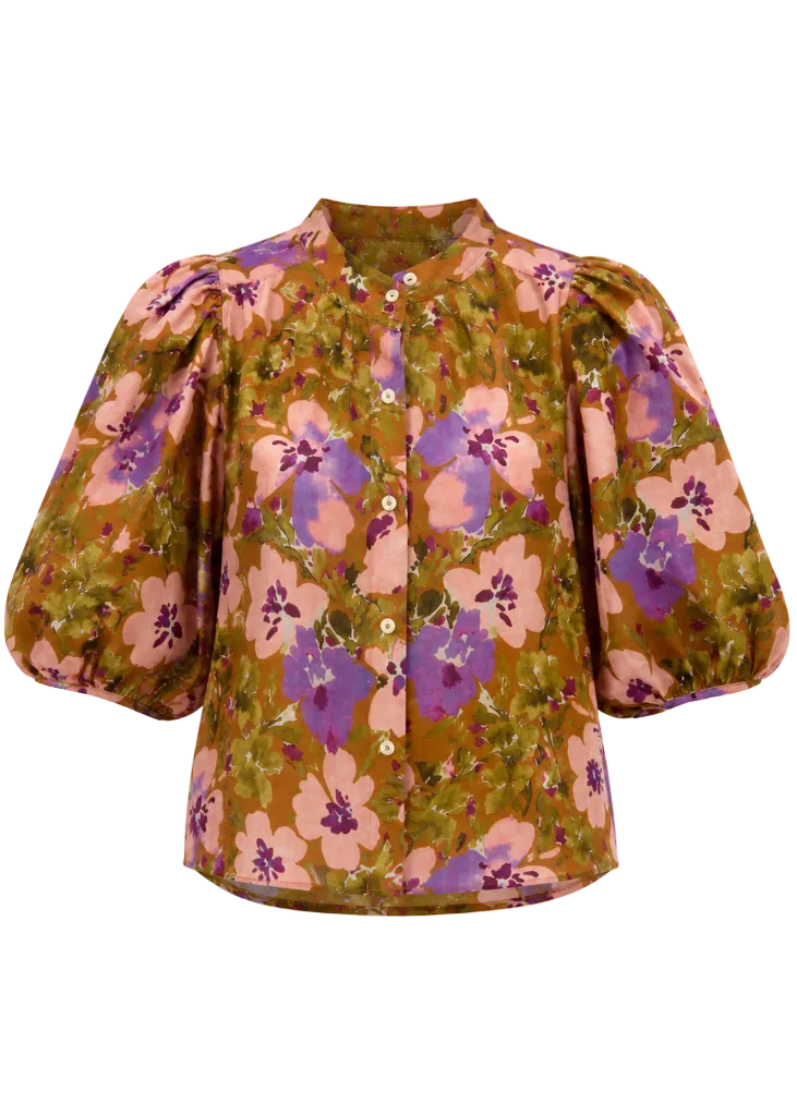 Bubble Linen Shirt - Marly Print