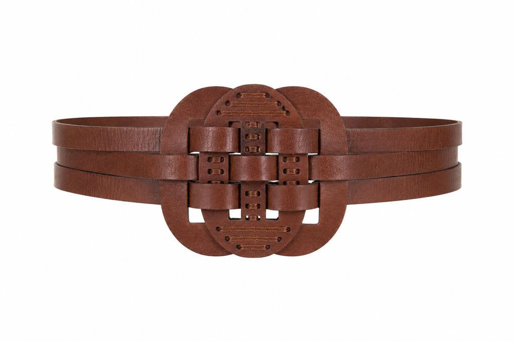 Helena Leather Belt - Brown
