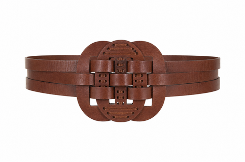 Helena Leather Belt - Brown