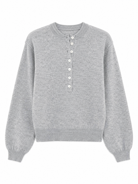 Soft Knit Button Detail Sweater