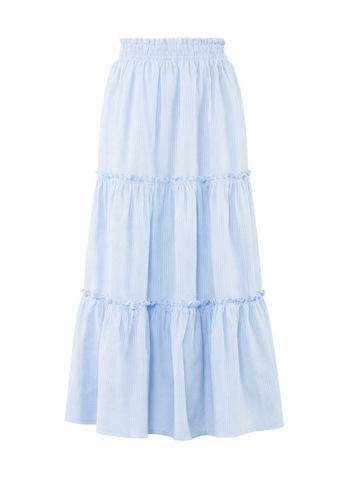 Oxford Stripe Maxi Skirt