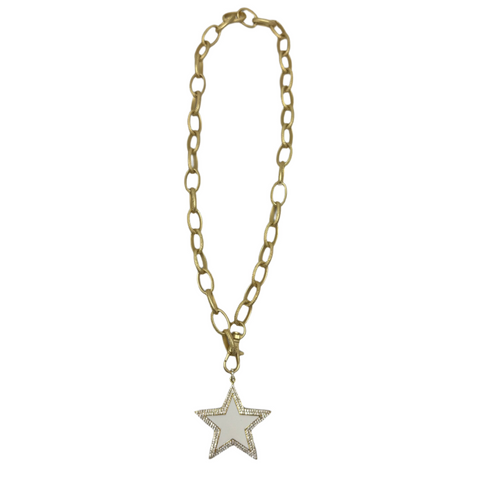 Etched Chain 20” W/ Enamel Star
