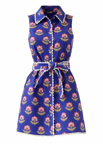 Floral Contrast Dress