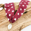 Football on Scarf Necklace