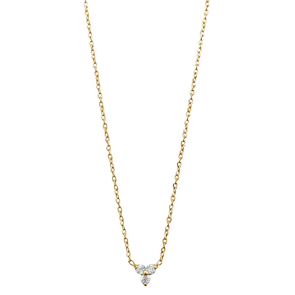 Donna Triple Stone Necklace