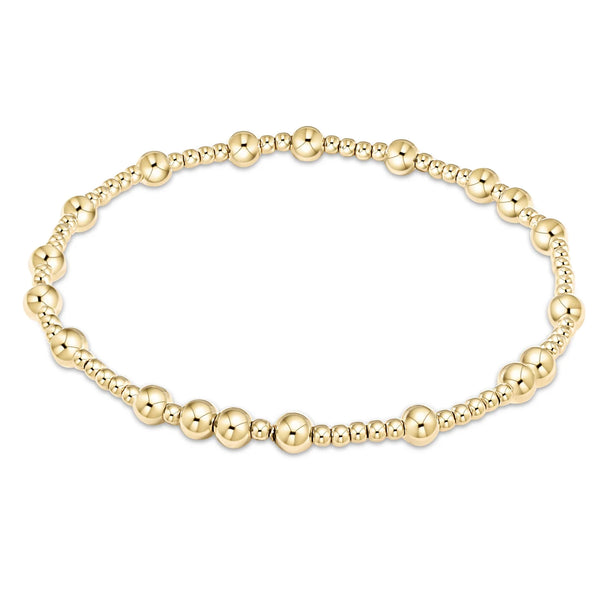 Hope Unwritten 4mm bead bracelet - gold