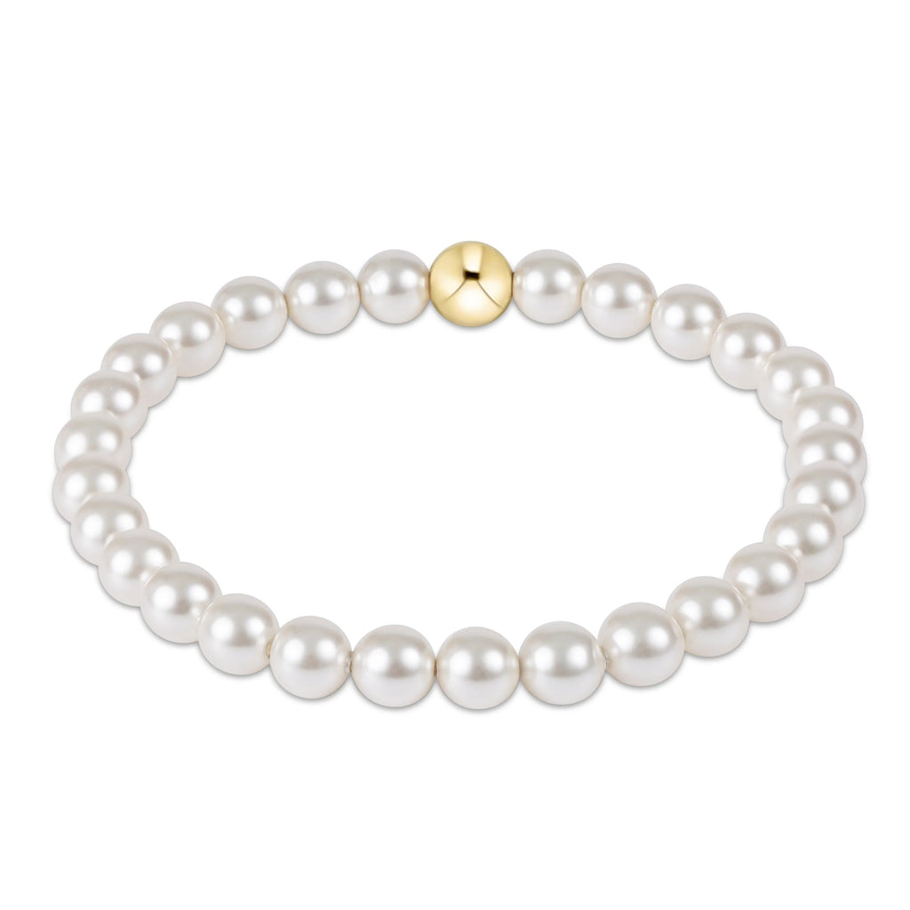 Classic Pearl 6mm Bead Bracelet