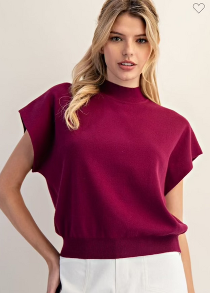 Mock Neck Top