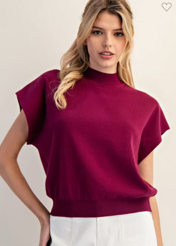 Mock Neck Top