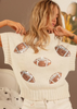Gameday Sequin Football Sweater