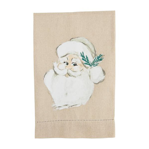 White Christmas Painted Towels