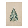 White Christmas Painted Towels