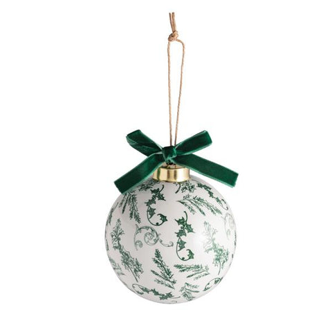 Toile Ball Ornament