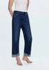 KACEY MID RISE CUFFED STRAIGHT JEAN - CULTIVATE
