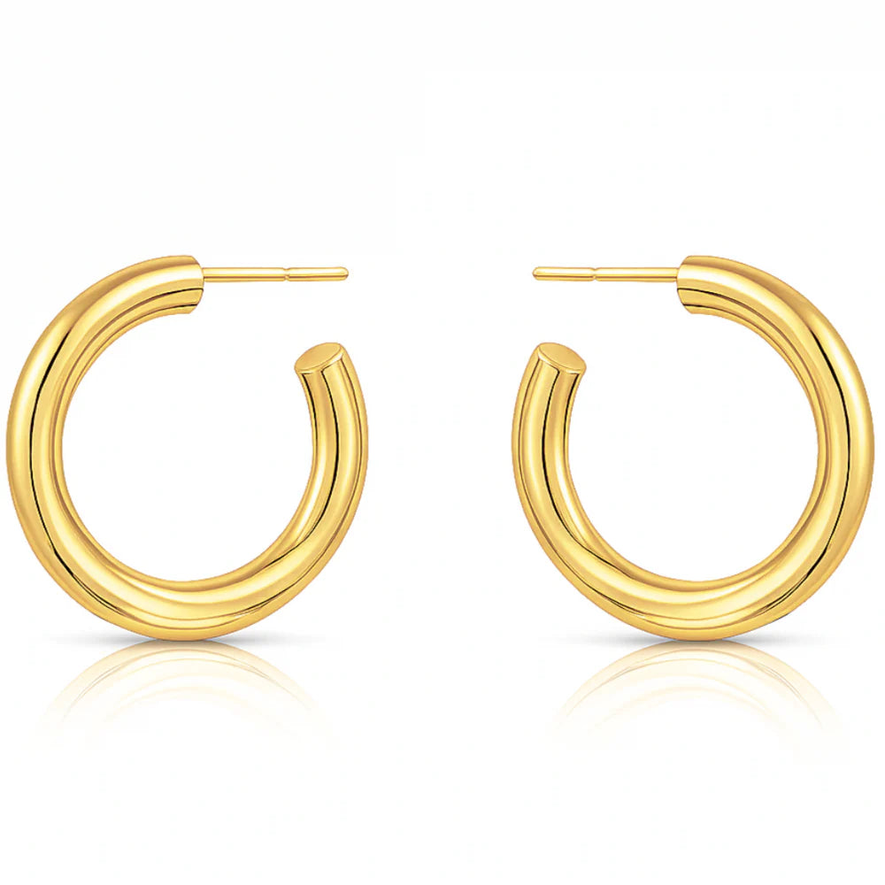 Flora Medium Hoop Earring