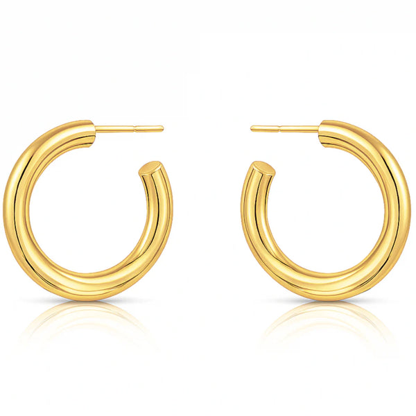 Flora Medium Hoop Earring