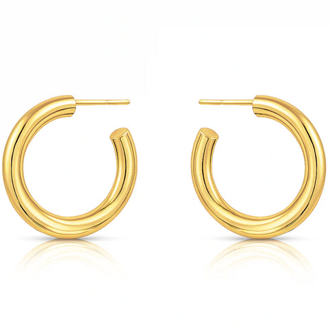 Flora Medium Hoop Earring