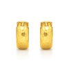 Brennan Hammered Huggie Hoop Earring