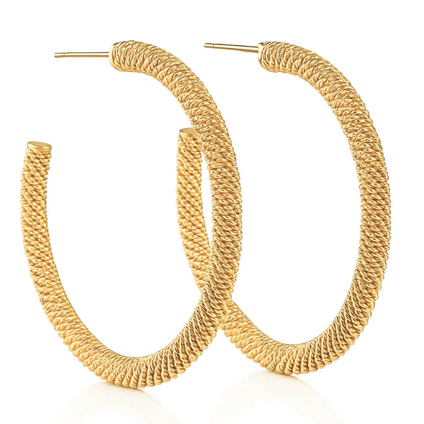 Lou Large Mesh Hoop Earring