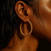 Lou Large Mesh Hoop Earring