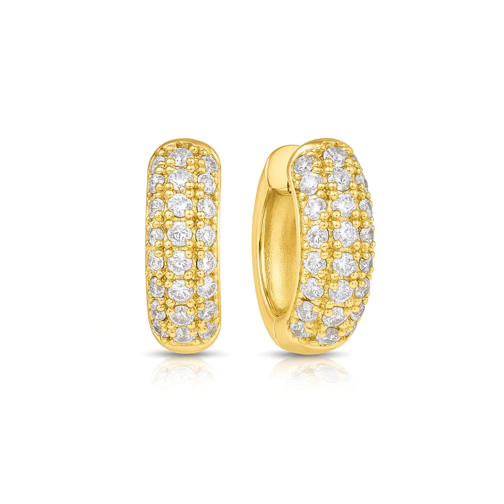 Yolanda Huggie Hoop Earring
