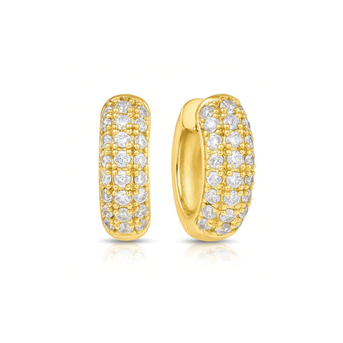 Yolanda Huggie Hoop Earring