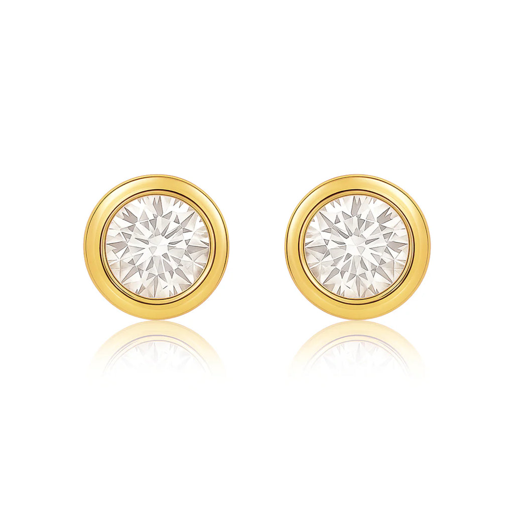 Cateana Bezel Stud Earring