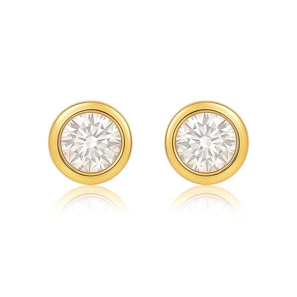 Cateana Bezel Stud Earring
