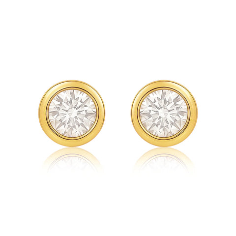 Cateana Bezel Stud Earring