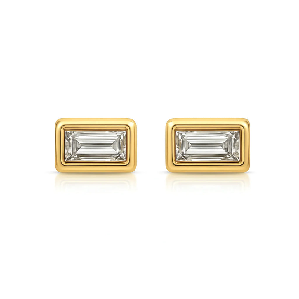 Bardot Baguette Stud Earring