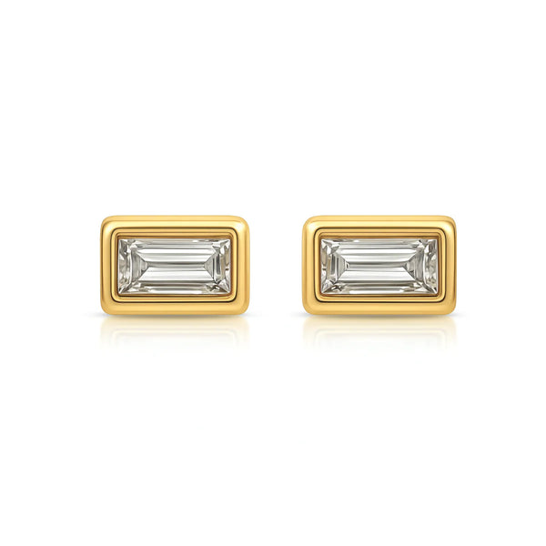 Bardot Baguette Stud Earring