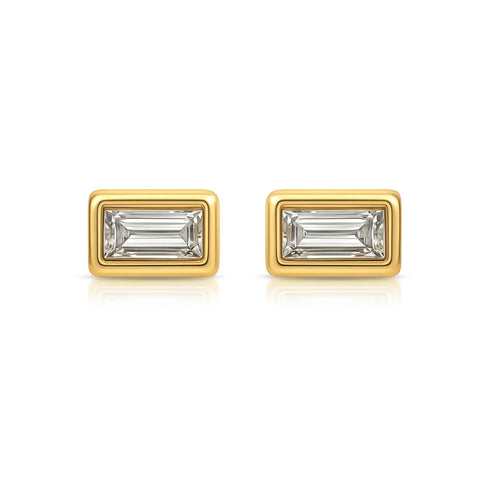 Bardot Baguette Stud Earring