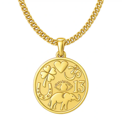 Reign Lucky Medallion Necklace