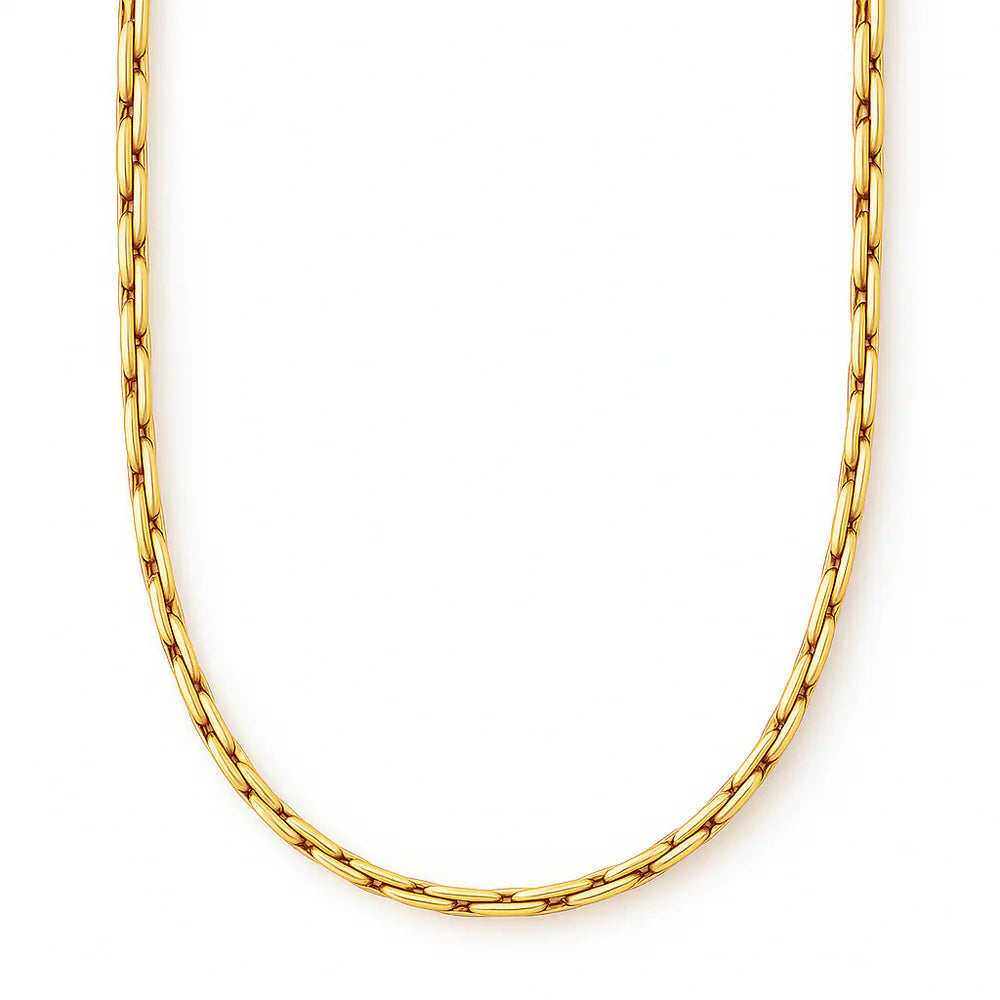 Anya Rectangular Box Chain Necklace