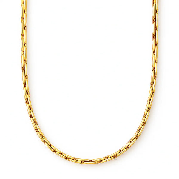 Anya Rectangular Box Chain Necklace