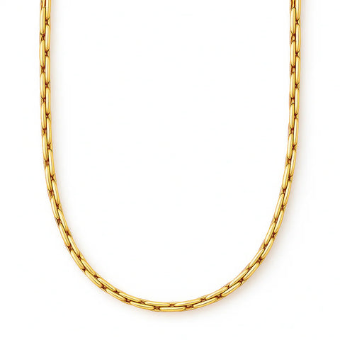 Anya Rectangular Box Chain Necklace