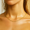 Evie Green Dainty Enamel Beaded Necklace