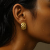 Adley Hammered Drop Earring