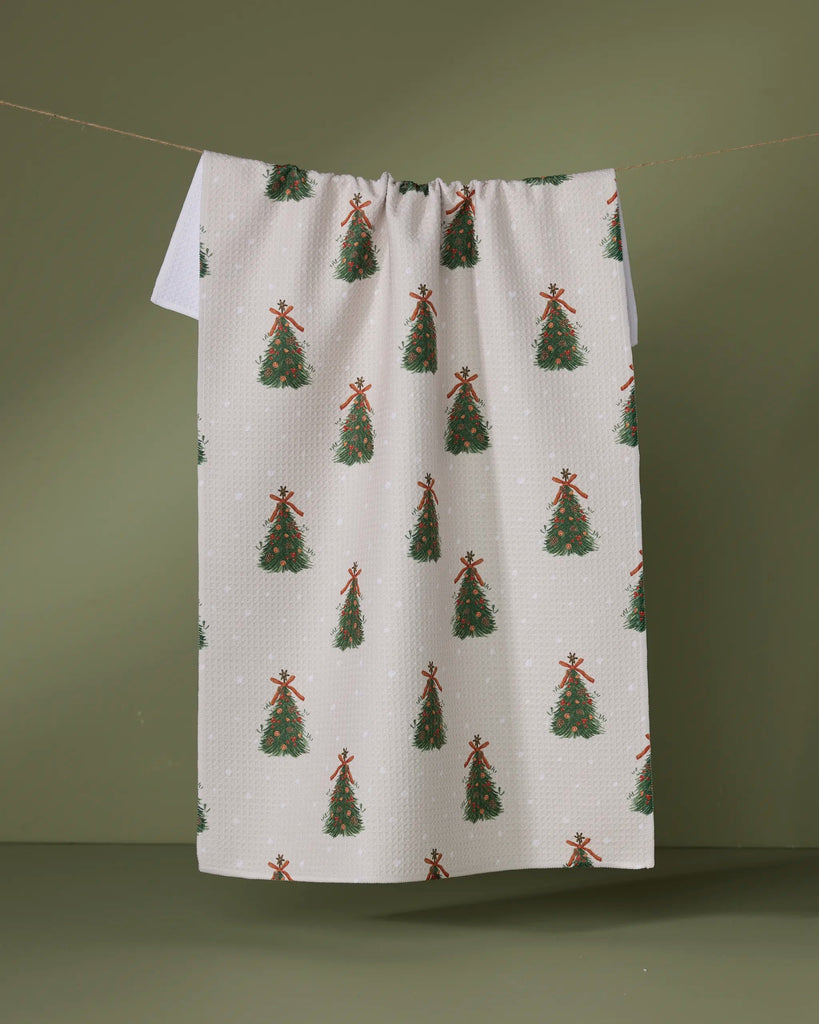 Geometry Holiday Tea Towel