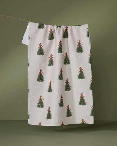 Geometry Holiday Tea Towel