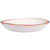 Pasta/Soup Bowl with Red Edge